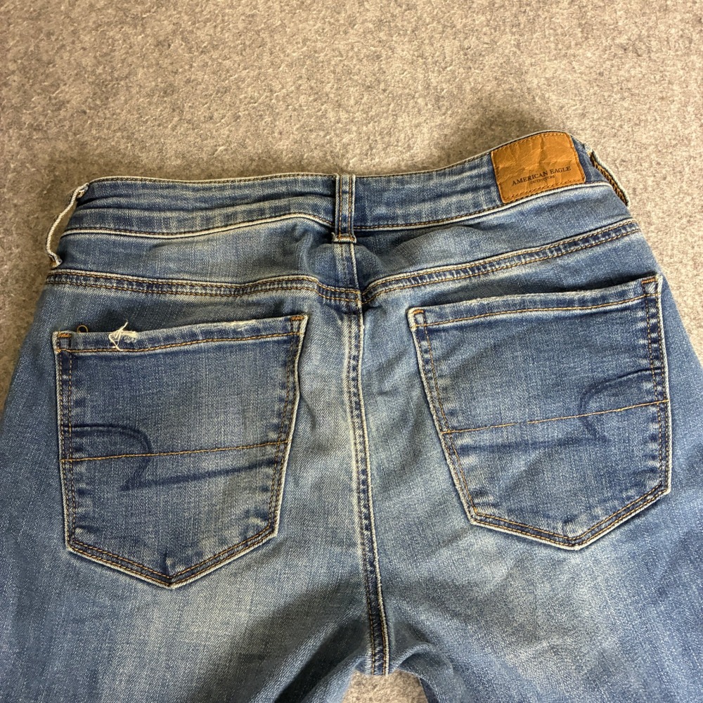 American Eagle Super Stretch X Skinny Jeans Women 4 28x28 Regular Blue Denim - Picture 8 of 8